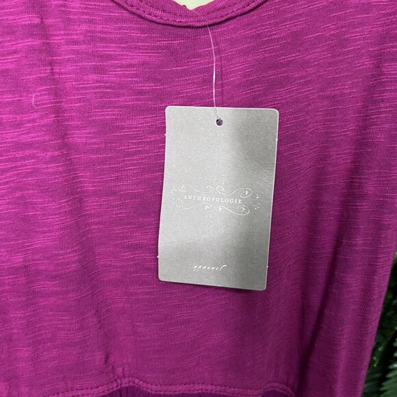 ANTHROPOLOGIE LEFT OF CENTER Dress Women Small Pink Fit Flare High Low Hem 2027 - Picture 5 of 10